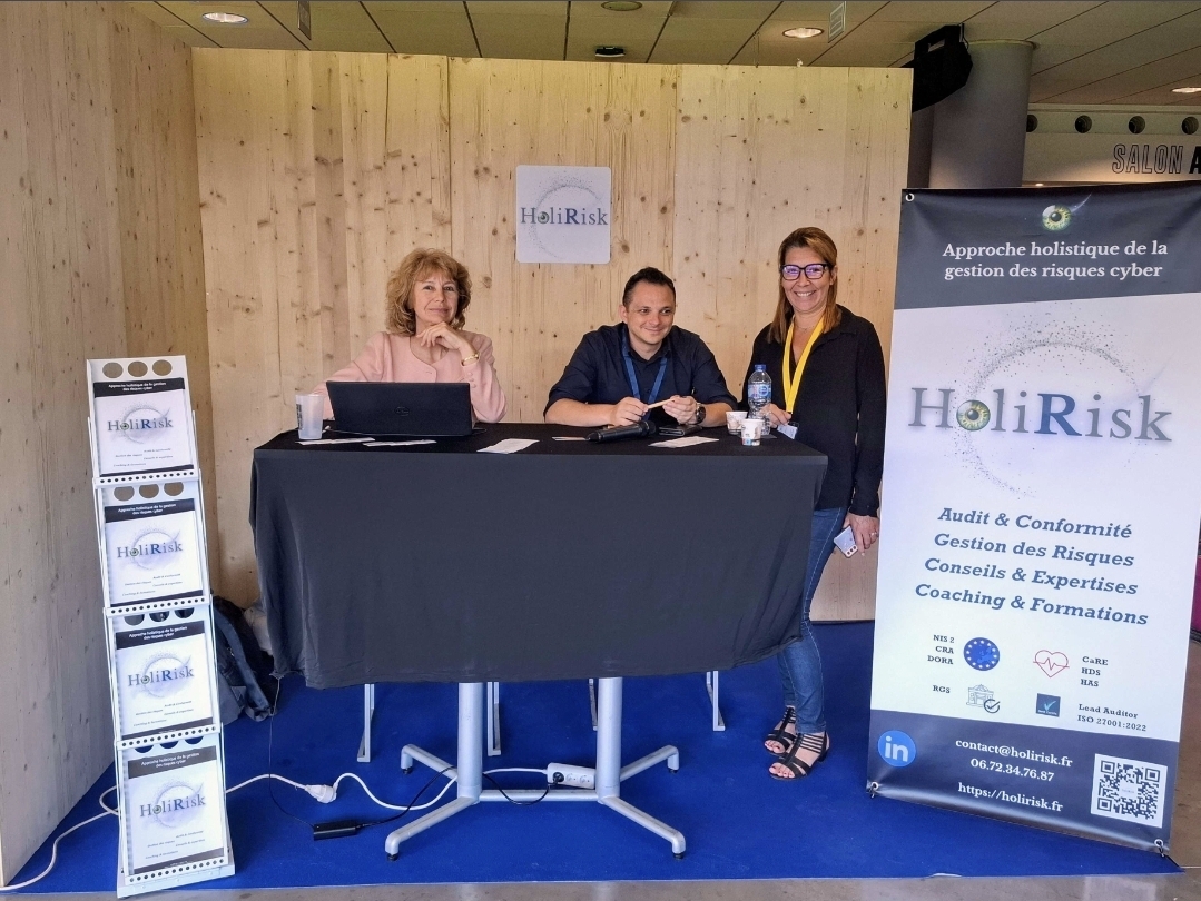 Le stand HoliRisk au Salon S3C 2025 à Montpellier.