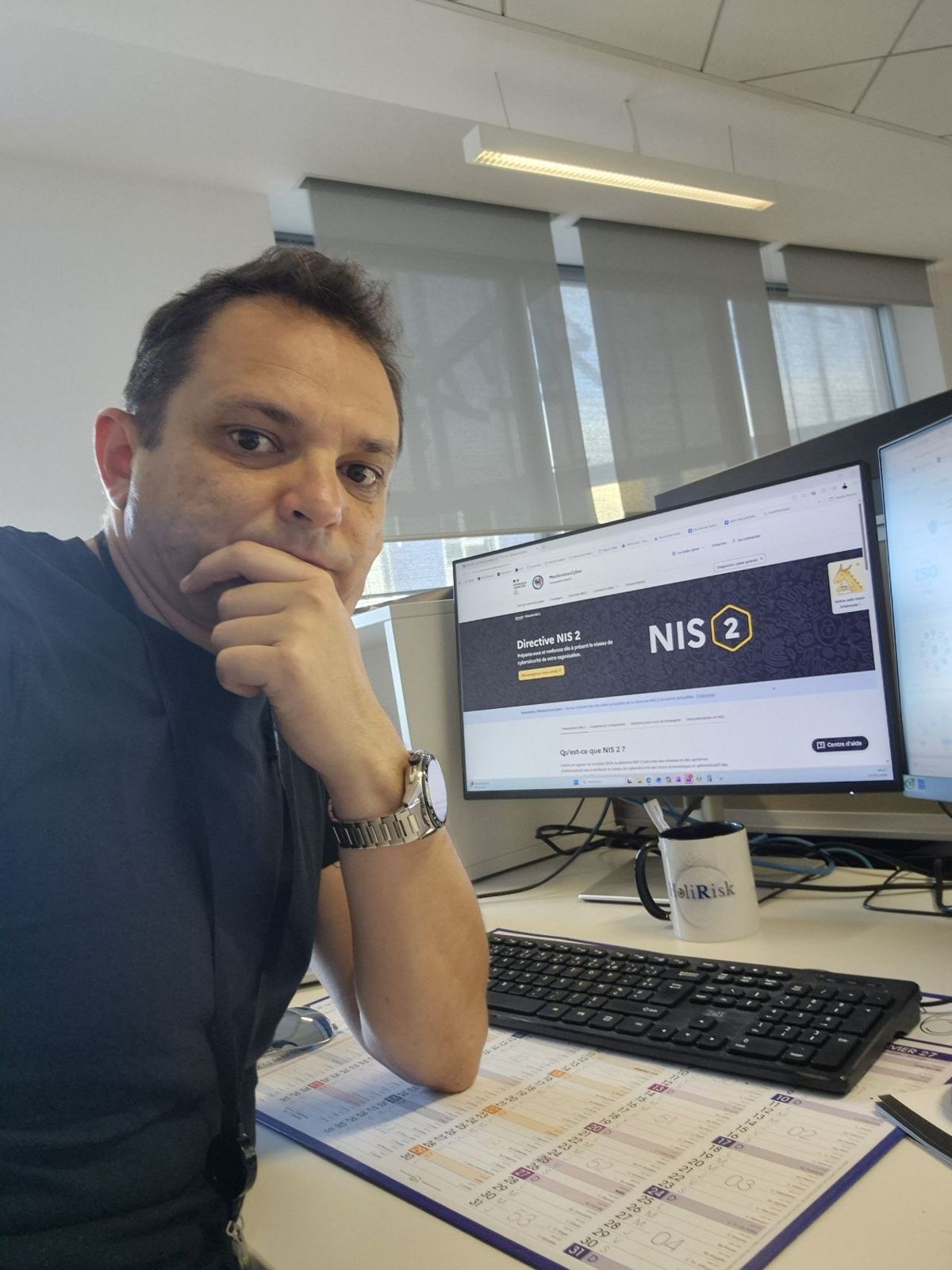 Anthony du Plantier, fondateur HoliRisk, travaillant sur la conformité NIS2